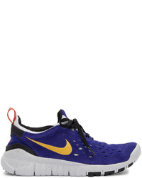 Nike Blue White Free Run Trail Sneakers