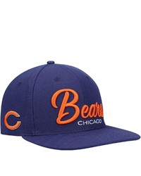 PRO STANDARD Navy Chicago Bears Script Wordmark Snapback Hat At Nordstrom