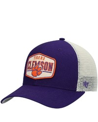 '47 Purple Clemson Tigers Shumay Mvp Trucker Snapback Hat