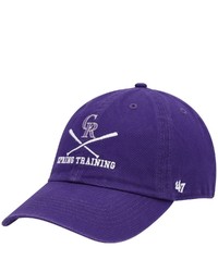 '47 Purple Colorado Rockies 2022 Mlb Spring Training Cross Bone Clean Up Adjustable Hat At Nordstrom