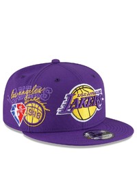 New Era Purple Los Angeles Lakers Back Half 9fifty Snapback Adjustable Hat At Nordstrom