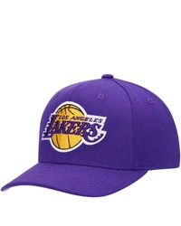 Mitchell & Ness Purple Los Angeles Lakers Ground Stretch Snapback Hat At Nordstrom