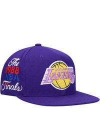 Mitchell & Ness Purple Los Angeles Lakers Hardwood Classics 1988 Nba Finals Xl Patch Snapback Hat At Nordstrom