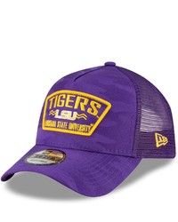 New Era Purple Lsu Tigers Broad Trucker 9forty Snapback Hat At Nordstrom