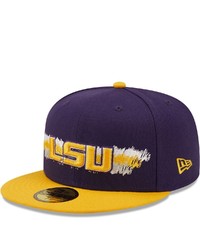 New Era Purple Lsu Tigers Scribble 59fifty Fitted Hat At Nordstrom