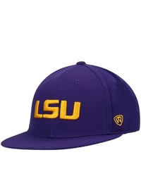 Top of the World Purple Lsu Tigers Team Color Fitted Hat