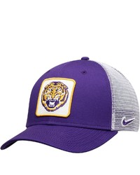 Nike Purple Lsu Tigers Throwback Logo Classic 99 Trucker Adjustable Snapback Hat At Nordstrom