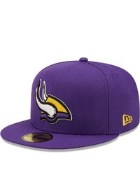 New Era Purple Minnesota Vikings Eletal 59fifty Fitted Hat