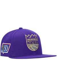 Mitchell & Ness Purple Sacrato Kings 50th Anniversary Snapback Hat At Nordstrom