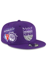New Era Purple Sacrato Kings Back Half 9fifty Snapback Adjustable Hat At Nordstrom