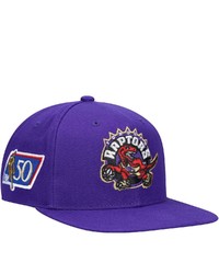 Mitchell & Ness Purple Toronto Raptors 50th Anniversary Snapback Hat