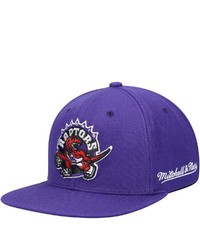 Mitchell & Ness Purple Toronto Raptors English Dropback Snapback Hat At Nordstrom