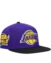 Mitchell & Ness Purpleblack Los Angeles Lakers 2000 Nba Finals Xl Patch Snapback Hat At Nordstrom