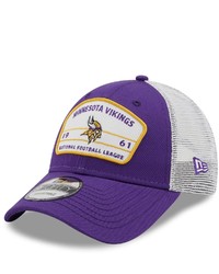 New Era Purplewhite Minnesota Vikings Loyalty Trucker 9forty Snapback Hat At Nordstrom