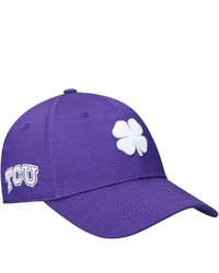Black Clover Purplewhite Tcu Horned Frogs Crazy Luck Memory Fit Flex Hat