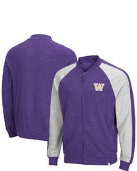 Colosseum Purple Washington Huskies Do It With Style Raglan Full Zip Jacket At Nordstrom