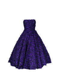Violet Brocade Evening Dress