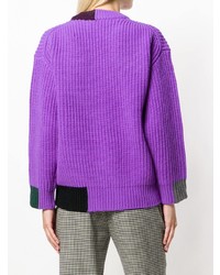 Victoria Victoria Beckham Colour Block Fitted Sweater