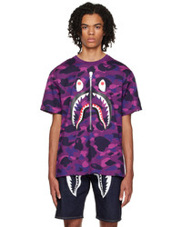 BAPE Purple Camo Shark T Shirt