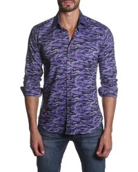 Violet Camouflage Long Sleeve Shirt