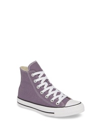 Violet Canvas High Top Sneakers