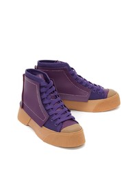 JW Anderson Panelled High Top Sneakers