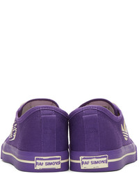 Raf Simons Purple Adidas Edition Matrix Spirit Low Sneakers