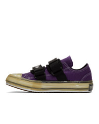 Palm Angels Purple Velcro Vulcanized Sneakers