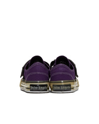 Palm Angels Purple Velcro Vulcanized Sneakers