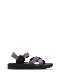 Violet Canvas Sandals