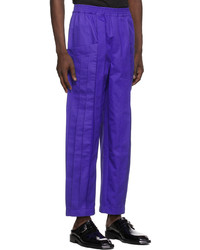 Situationist Blue Pleated Trousers