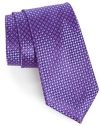 Violet Check Silk Tie