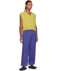 CONNOR MCKNIGHT Blue Pleated Trousers