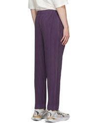 Homme Plissé Issey Miyake Purple Monthly Color August Trousers