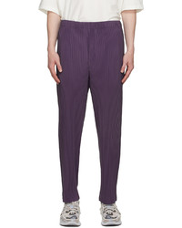 Homme Plissé Issey Miyake Purple Monthly Color August Trousers