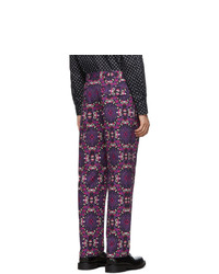 Dries Van Noten Purple Pecan Trousers
