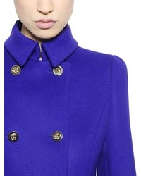 Versace Double Wool Blend Coat