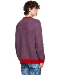 Marc Jacobs Heaven Purple Knit Fluff Sweater