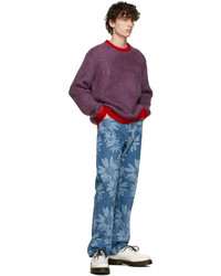 Marc Jacobs Heaven Purple Knit Fluff Sweater