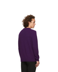 BOSS Purple Wool Cordial Ambotrevo Sweater