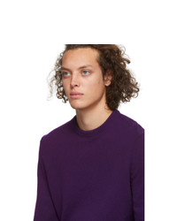 BOSS Purple Wool Cordial Ambotrevo Sweater