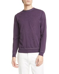 Eleventy Slim Fit Cotton Crewneck Sweater