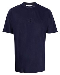 Stone Island Compass Embroidered Logo T Shirt