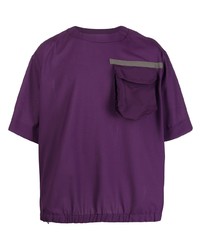 Sacai Flap Chest Pocket Wool Blend T Shirt