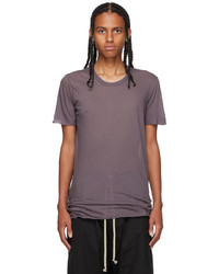 Rick Owens Purple Basic Short Sleeve T Shirt
