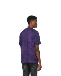 DSQUARED2 Purple Bleached Slouch Fit T Shirt