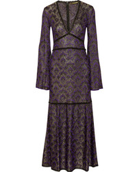 Violet Crochet Maxi Dress
