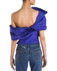 Moschino Cropped One Shoulder Top