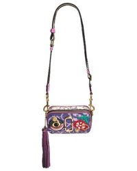 Marc Jacobs Tapestry Snapshot Crossbody Bag Purple