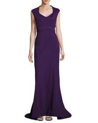 Violet Cutout Evening Dress